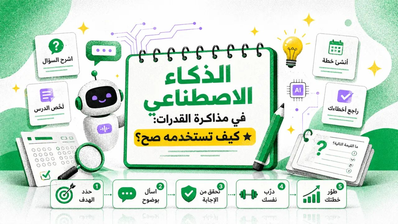 الذكاء الاصطناعي في مذاكرة القدرات: كيف تستخدمه صح؟