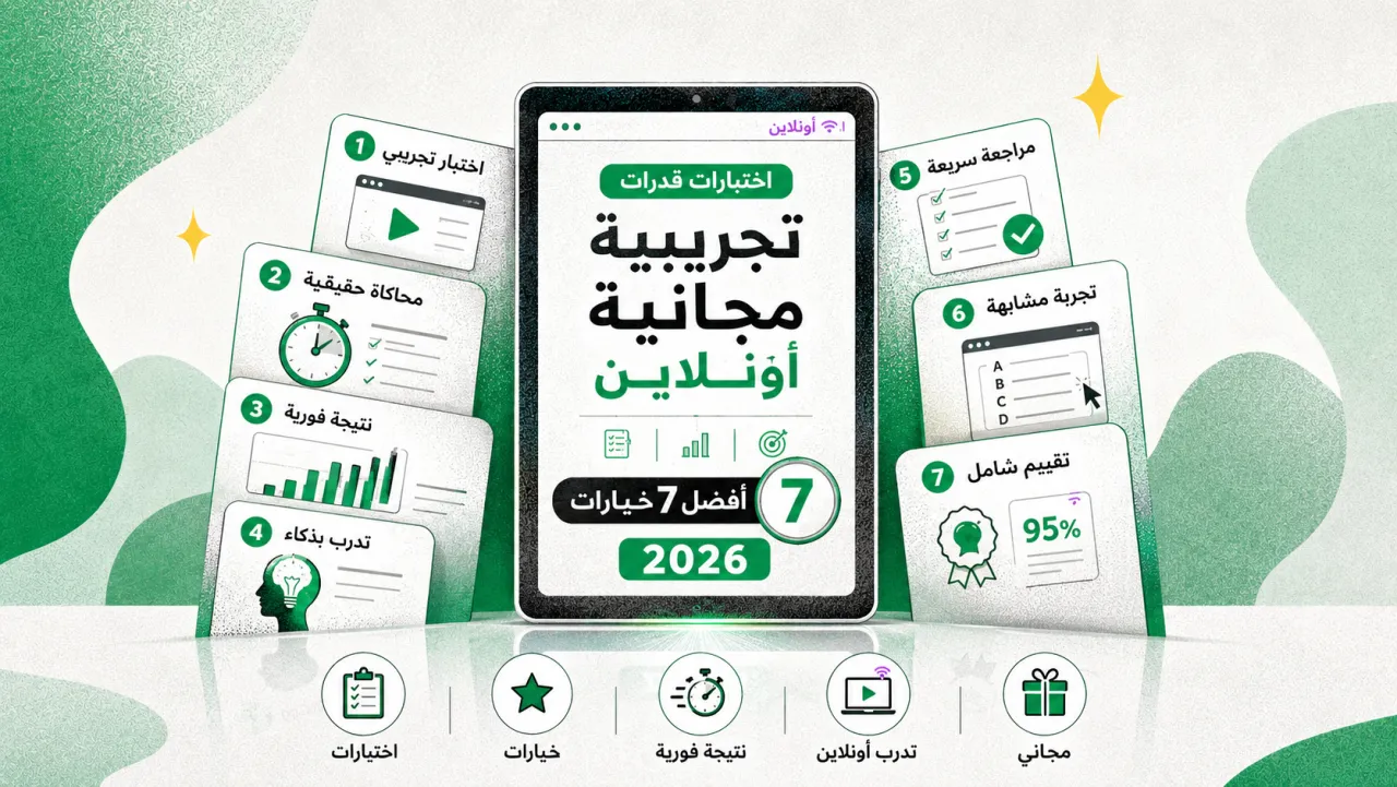 اختبارات قدرات تجريبية مجانية أونلاين: أفضل 7 خيارات 2026