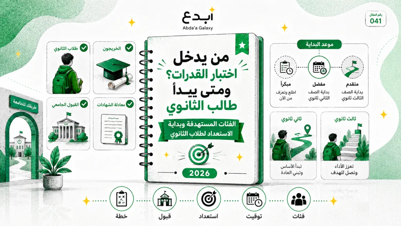 من يدخل اختبار القدرات؟ ومتى يبدأ طالب الثانوي