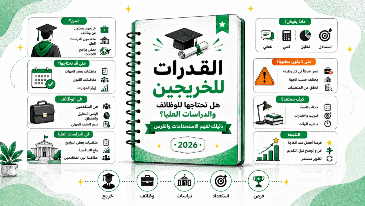 القدرات للخريجين: هل تحتاجها للوظائف والدراسات العليا؟