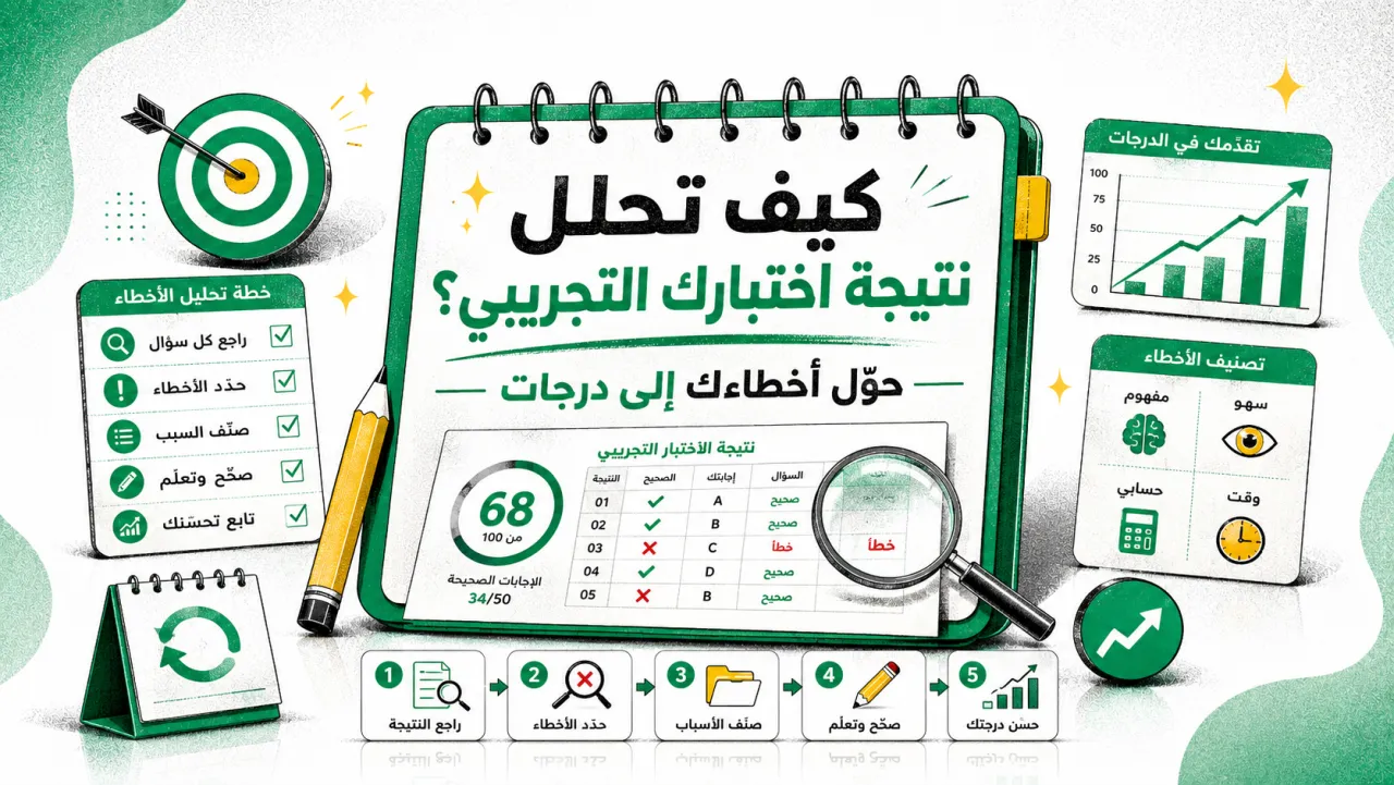 كيف تحلل نتيجة اختبارك التجريبي؟ حوّل أخطاءك إلى درجات