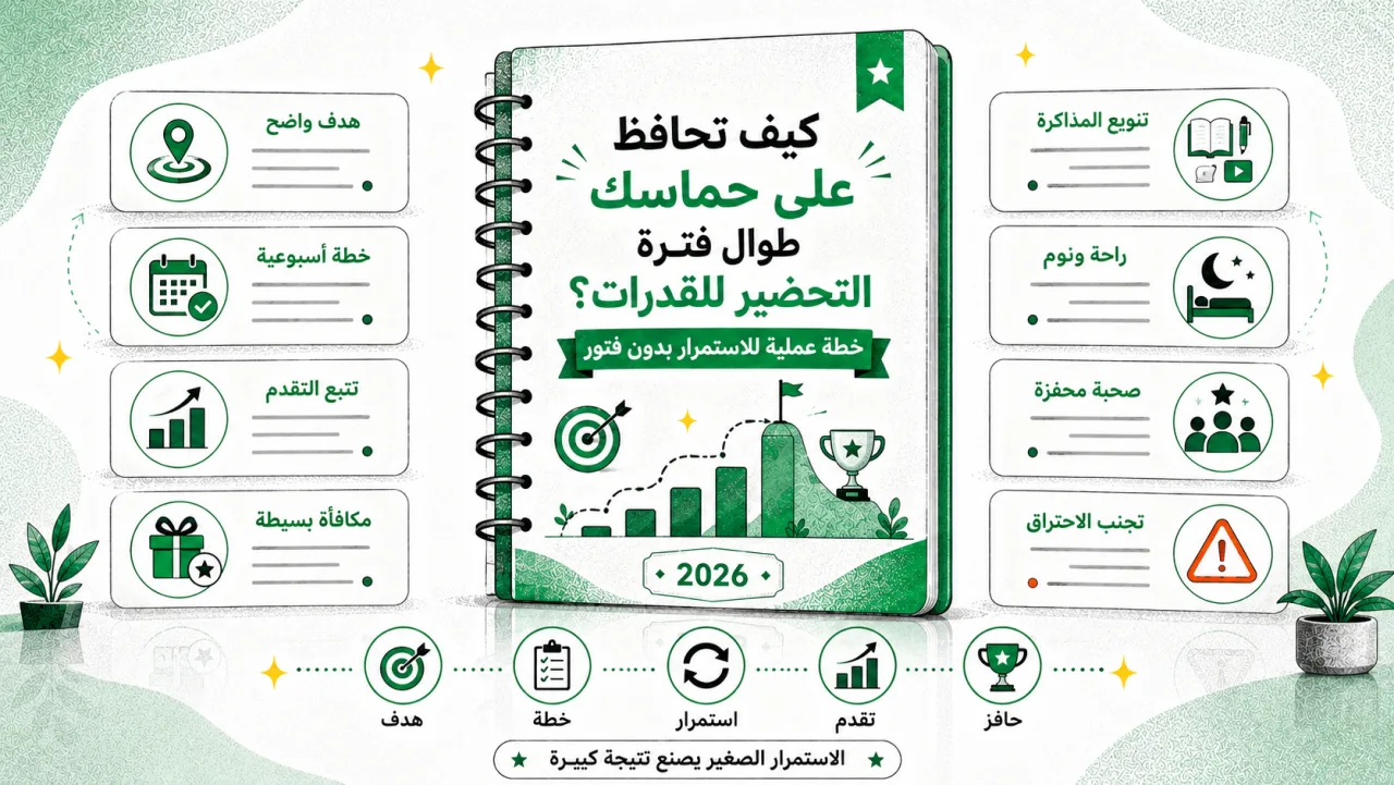 كيف تحافظ على حماسك طوال فترة التحضير للقدرات؟