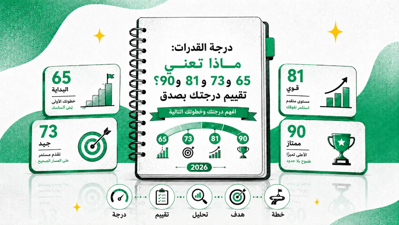 درجة القدرات: ماذا تعني 65 و73 و81 و90؟ تقييم درجتك بصدق