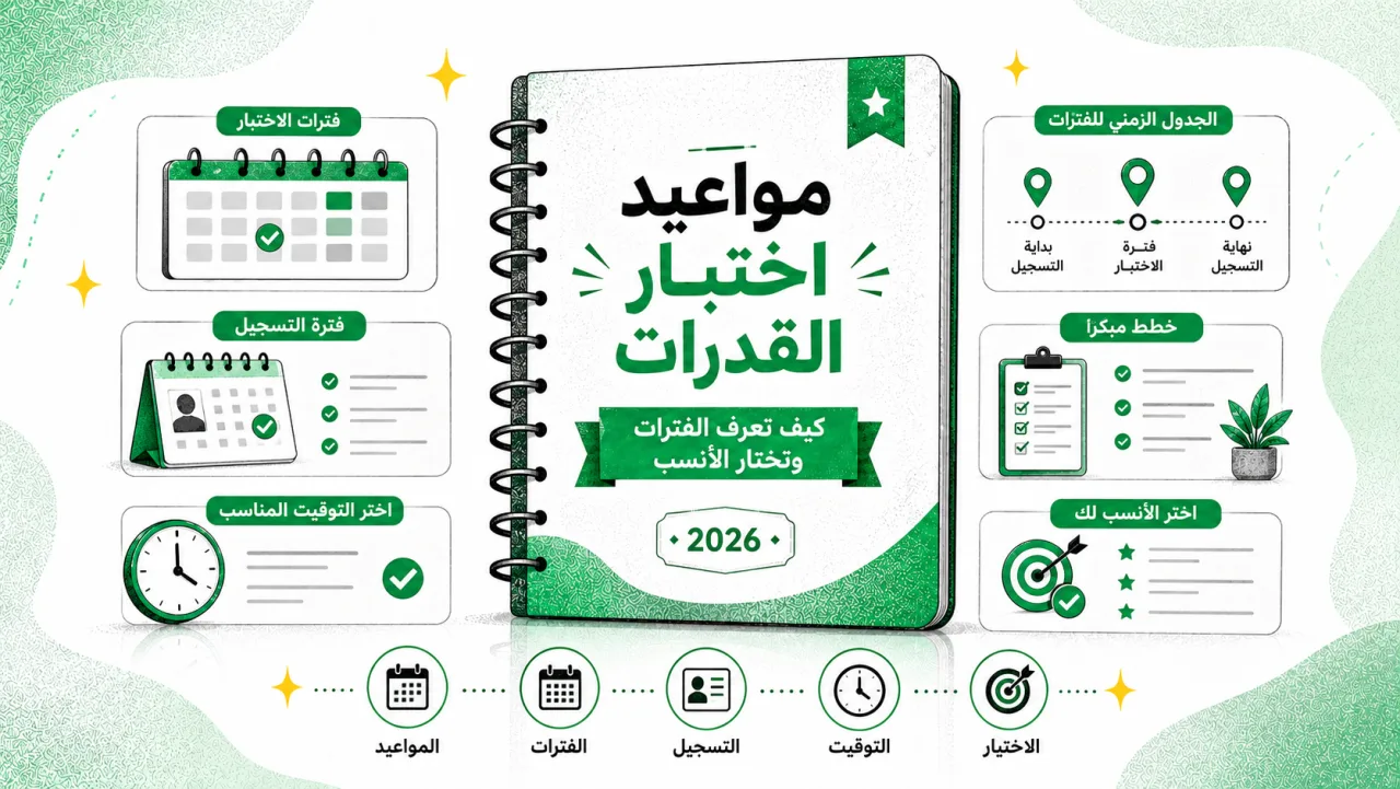 مواعيد اختبار القدرات: كيف تعرف الفترات وتختار الأنسب