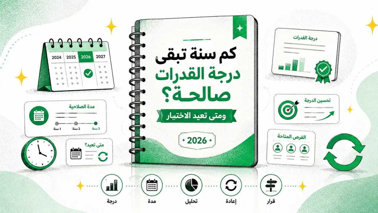 كم سنة تبقى درجة القدرات صالحة؟ ومتى تعيد الاختبار