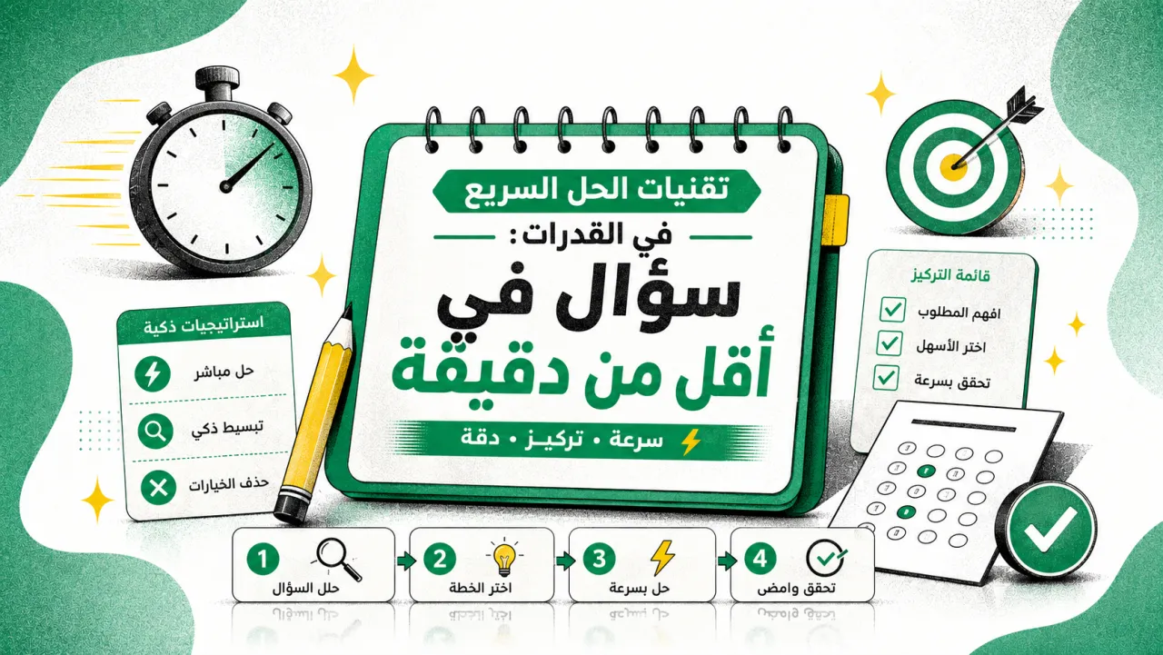 تقنيات الحل السريع في القدرات: سؤال في أقل من دقيقة