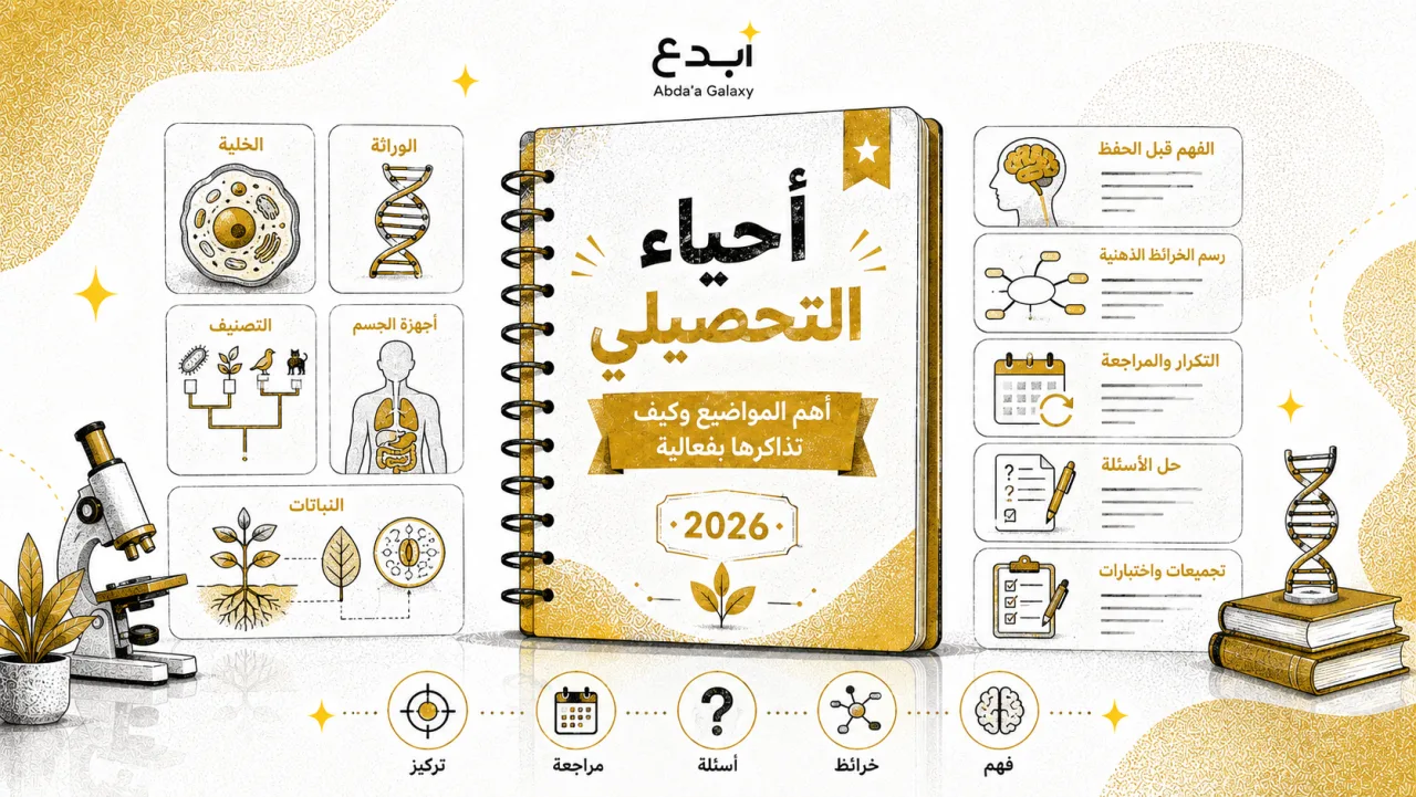 أحياء التحصيلي: أهم المواضيع وكيف تذاكرها بفعالية