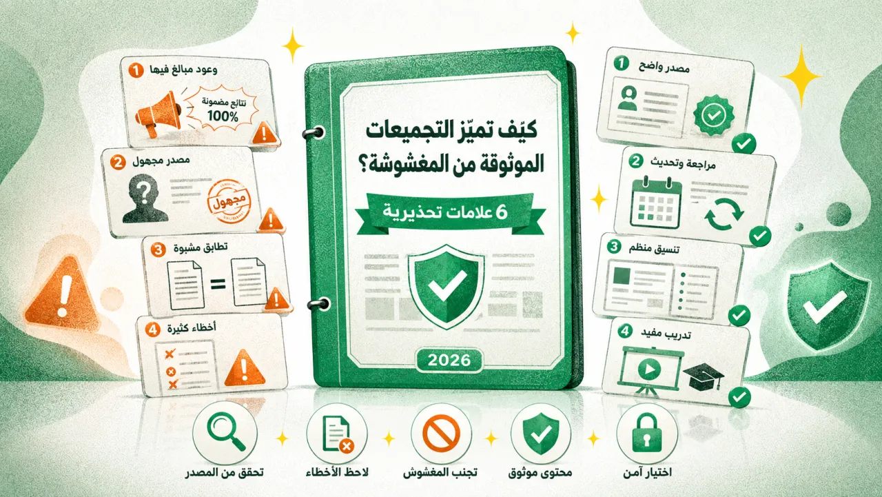كيف تميّز التجميعات الموثوقة من المغشوشة؟ 6 علامات تحذيرية