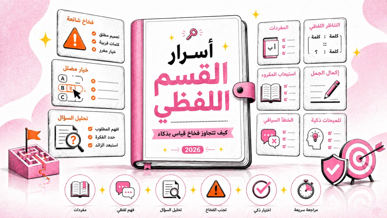 أسرار القسم اللفظي: كيف تتجاوز فخاخ قياس بذكاء